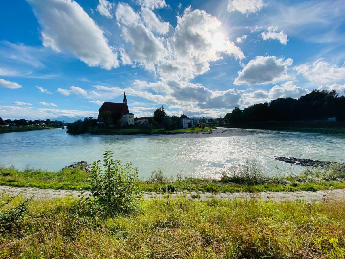 Ferienwohnung An Der Romantischen Salzachschleife Naehe Salzburg Лауфен Екстер'єр фото