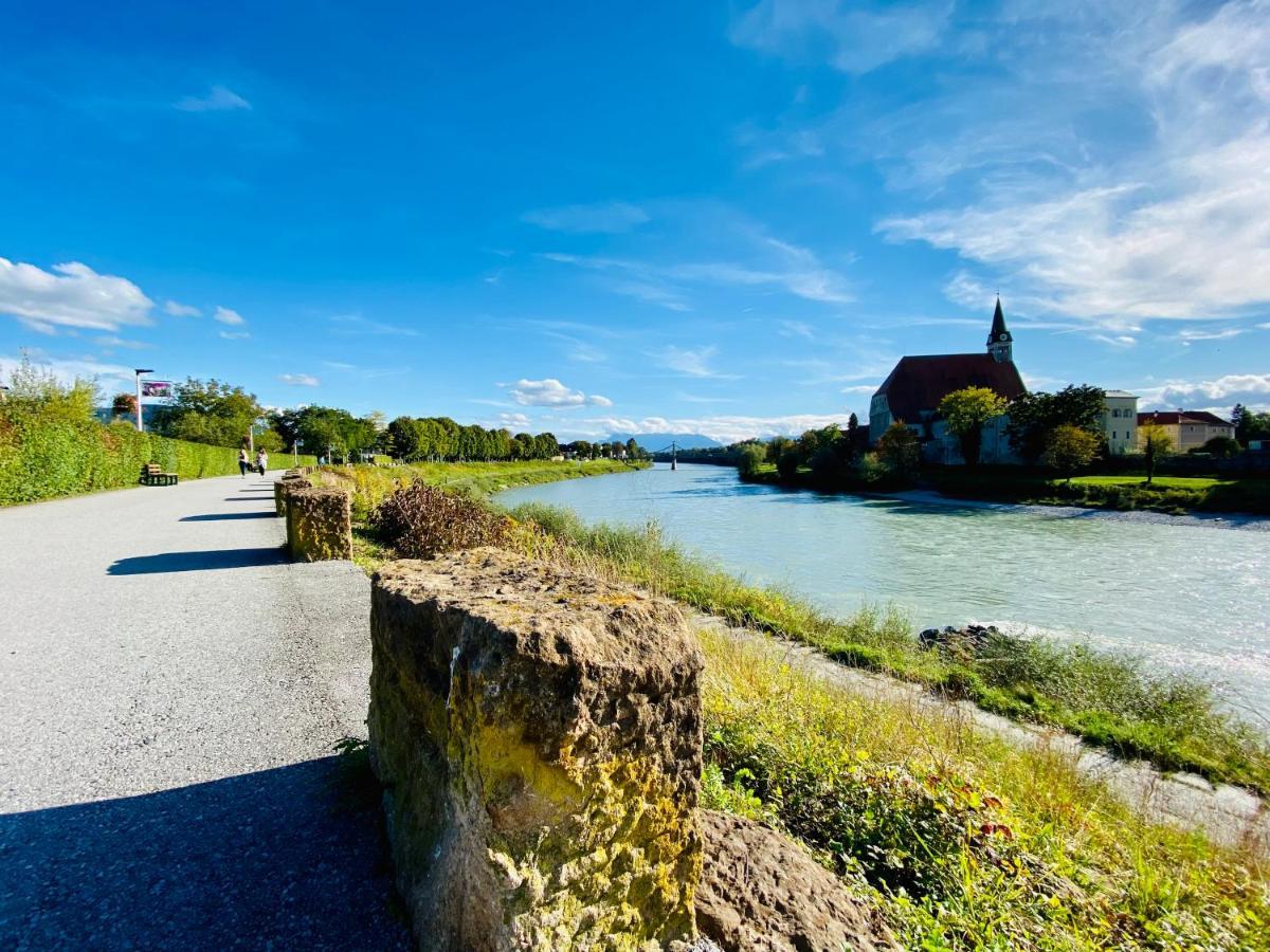 Ferienwohnung An Der Romantischen Salzachschleife Naehe Salzburg Лауфен Екстер'єр фото